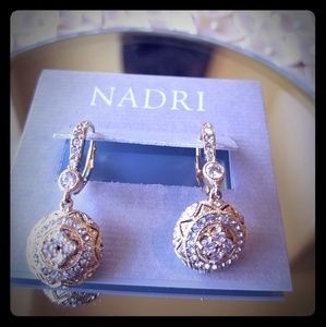 Nadri 14k Gold Tone Earrings